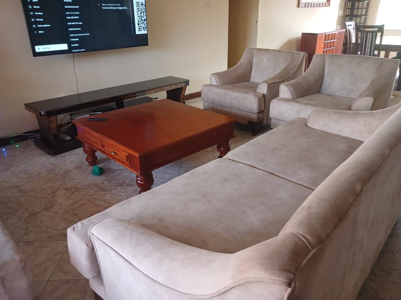Sitting room set up
